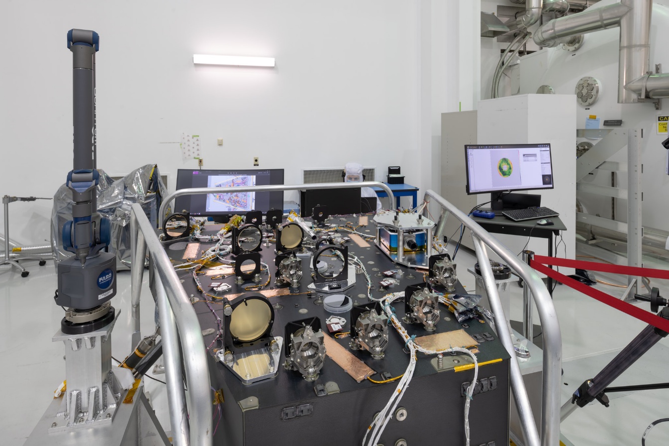 Pruebas del coronógrafo del telescopio Roman en un laboratorio